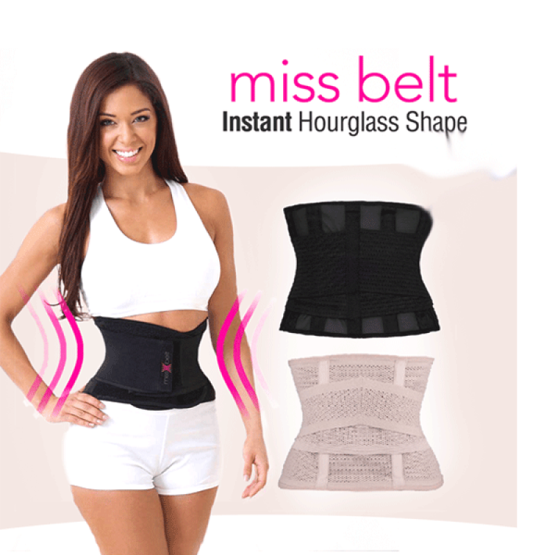 Newest Slimming Belt Miss Waist Belt Instant Hourglass Shape & Ginger Essential Oil-Combo Pack